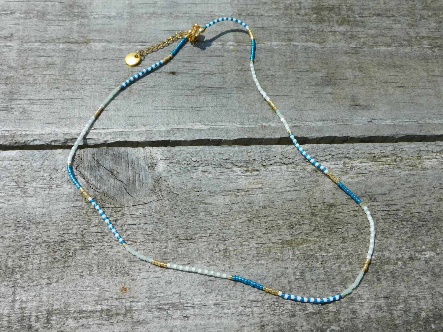 Handgemaakt - Aqua Craze kralenketting