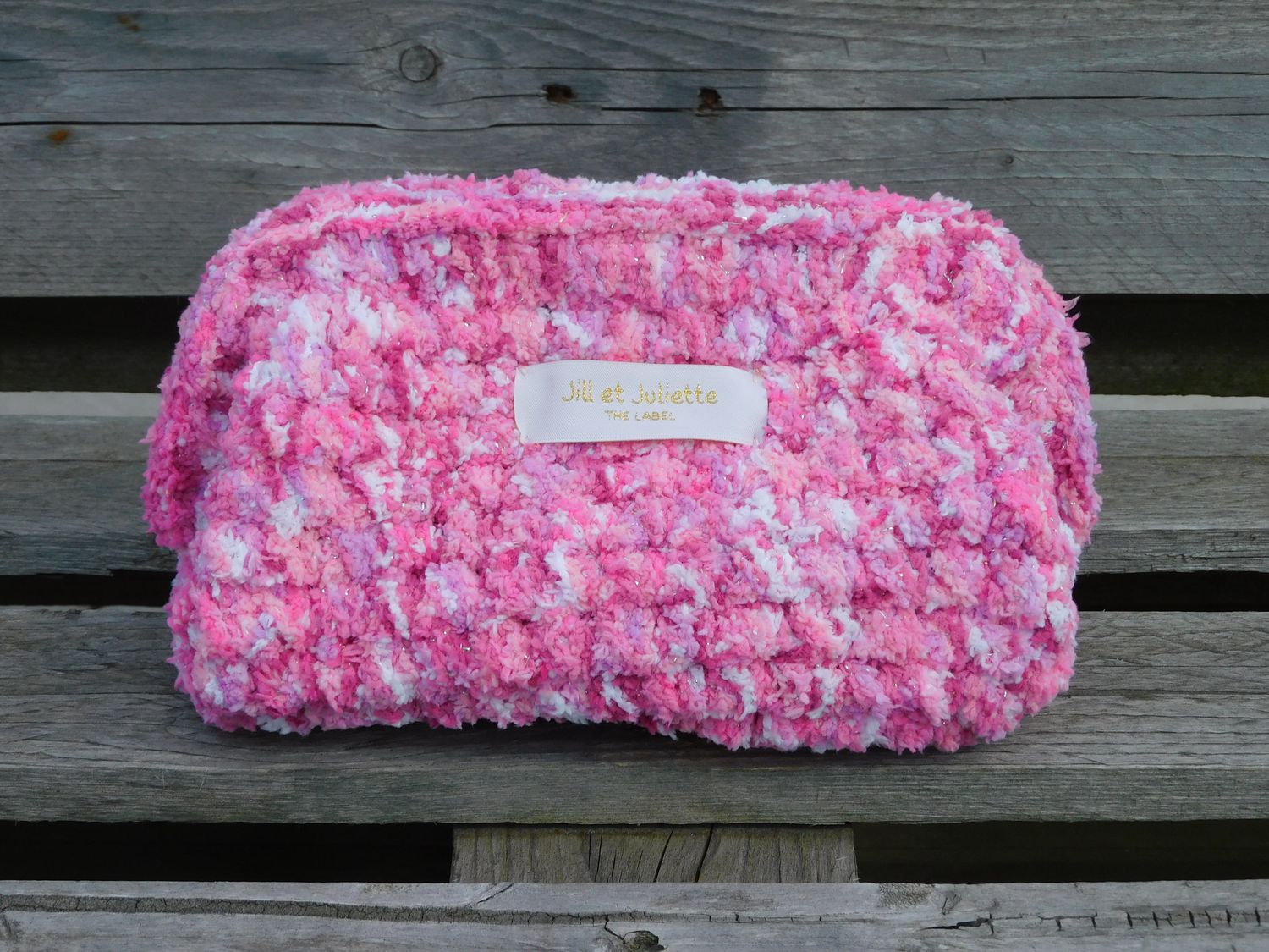 Fluffy Féline tas - roze - small