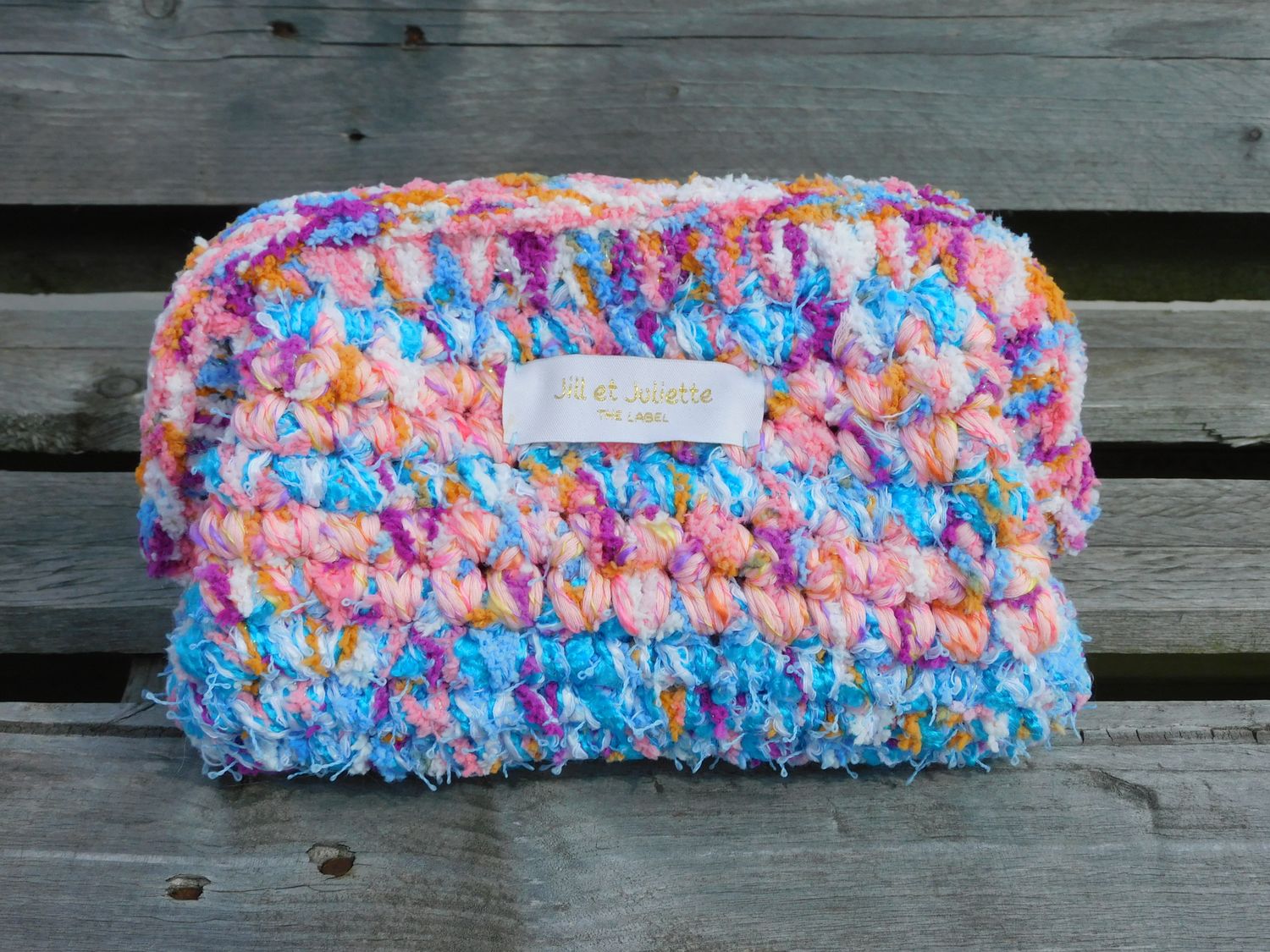 Recycled Ruby tas - multi blauw - small