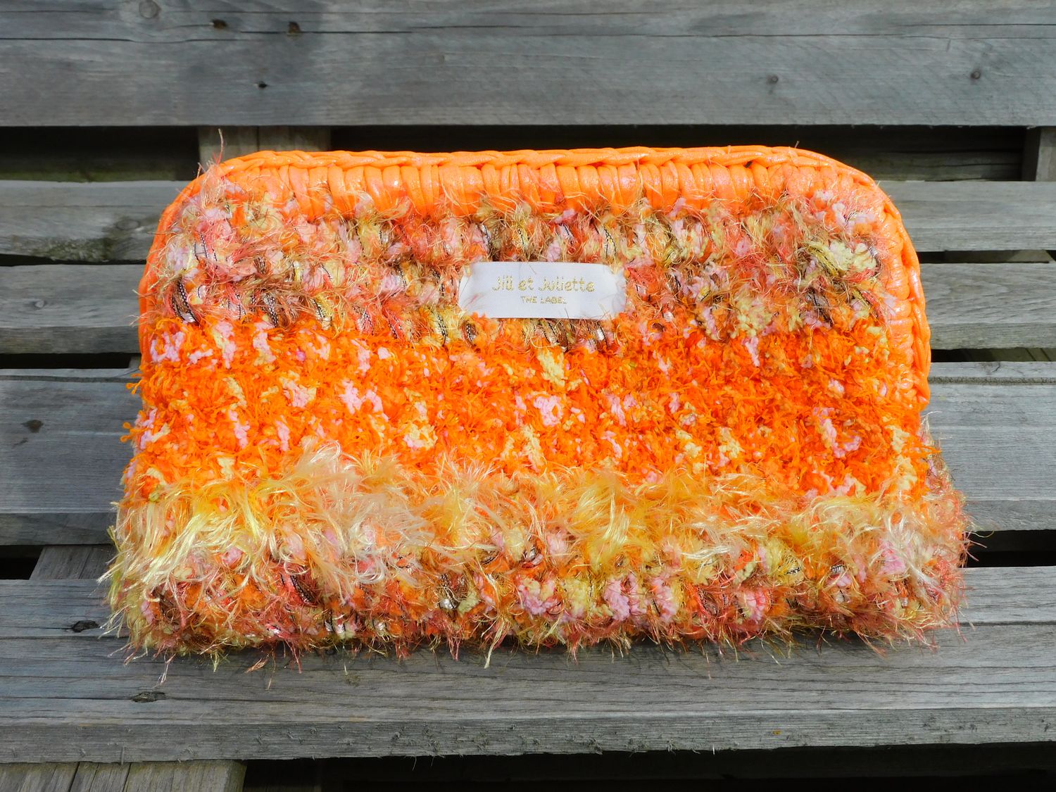 Feather Heather Metallic tas - oranje - medium