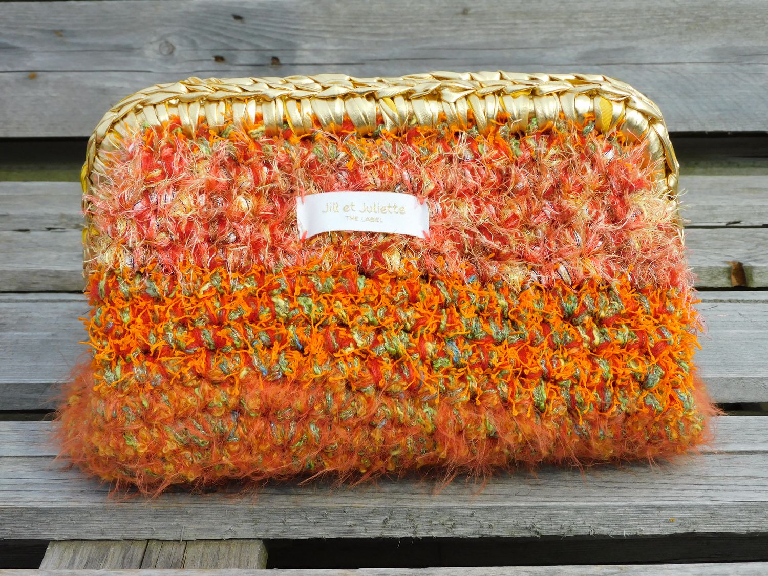 Recycled Ruby Metallic tas - autumn - medium