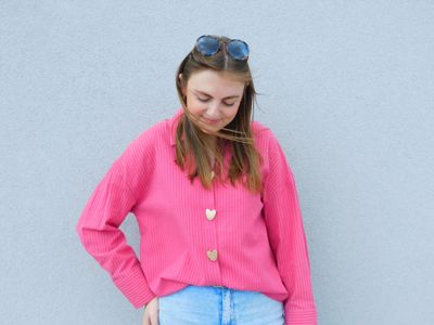 Juliette blouse - roze gestreept