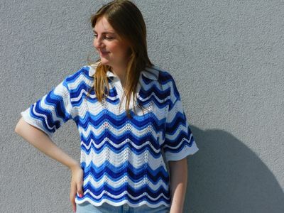 Helga top - blauw