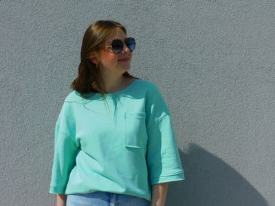 Isolde t-shirt - turquoise