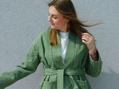Elodie kimono vest - kaki