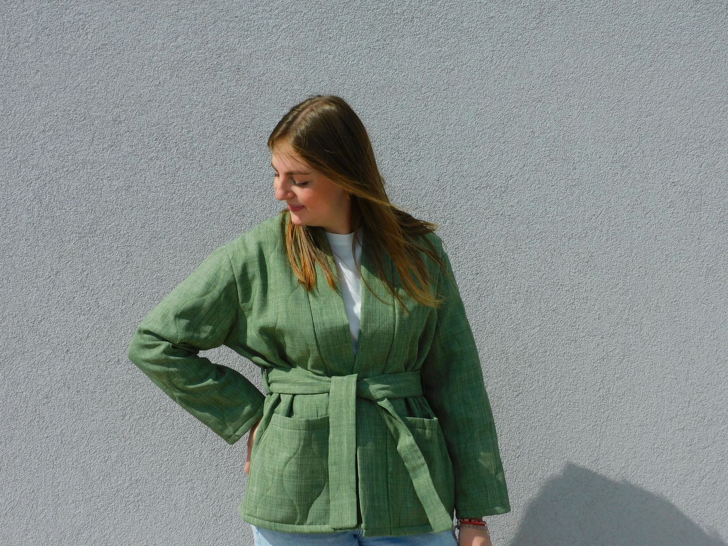 Elodie kimono vest - kaki