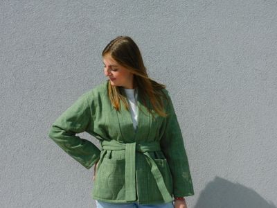 Elodie kimono vest - kaki