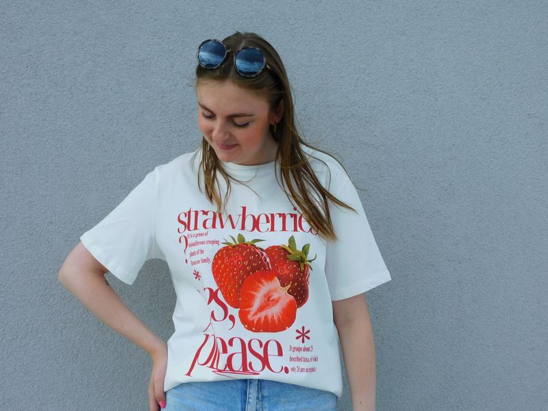Strawberry t-shirt - wit