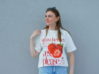 Strawberry t-shirt - wit