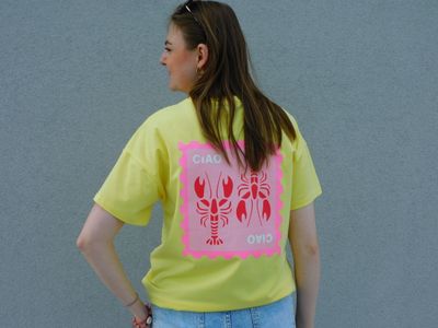 Lobster t-shirt - geel