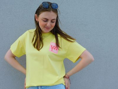 Lobster t-shirt - geel