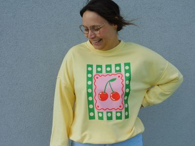 Cherry sweater - geel