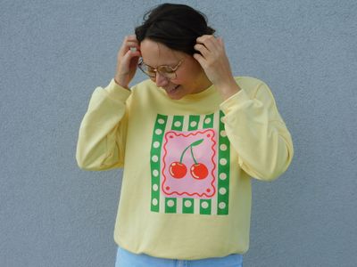 Cherry sweater - geel