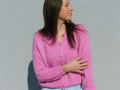Agnes cardigan - magenta