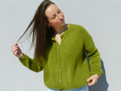 Agnes cardigan - olijfgroen