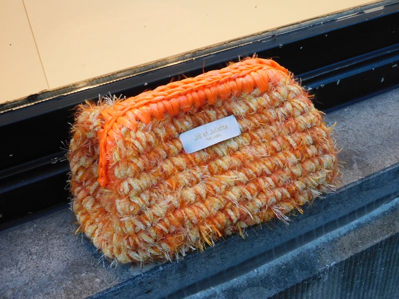 Combi Chloé Metallic tas - geel &amp; oranje - small