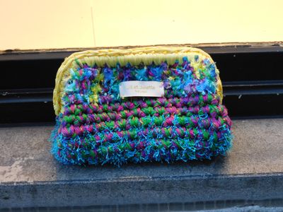 Recycled Ruby Metallic tas - multi - small