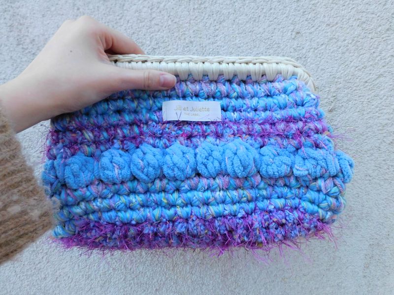 Feather Heather Metallic tas - paars &amp; blauw - medium