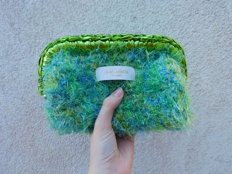 Feather Heather Metallic tas - blauw &amp; groen - small