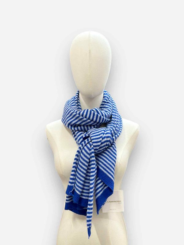 Cashmere blend sjaal - blauw
