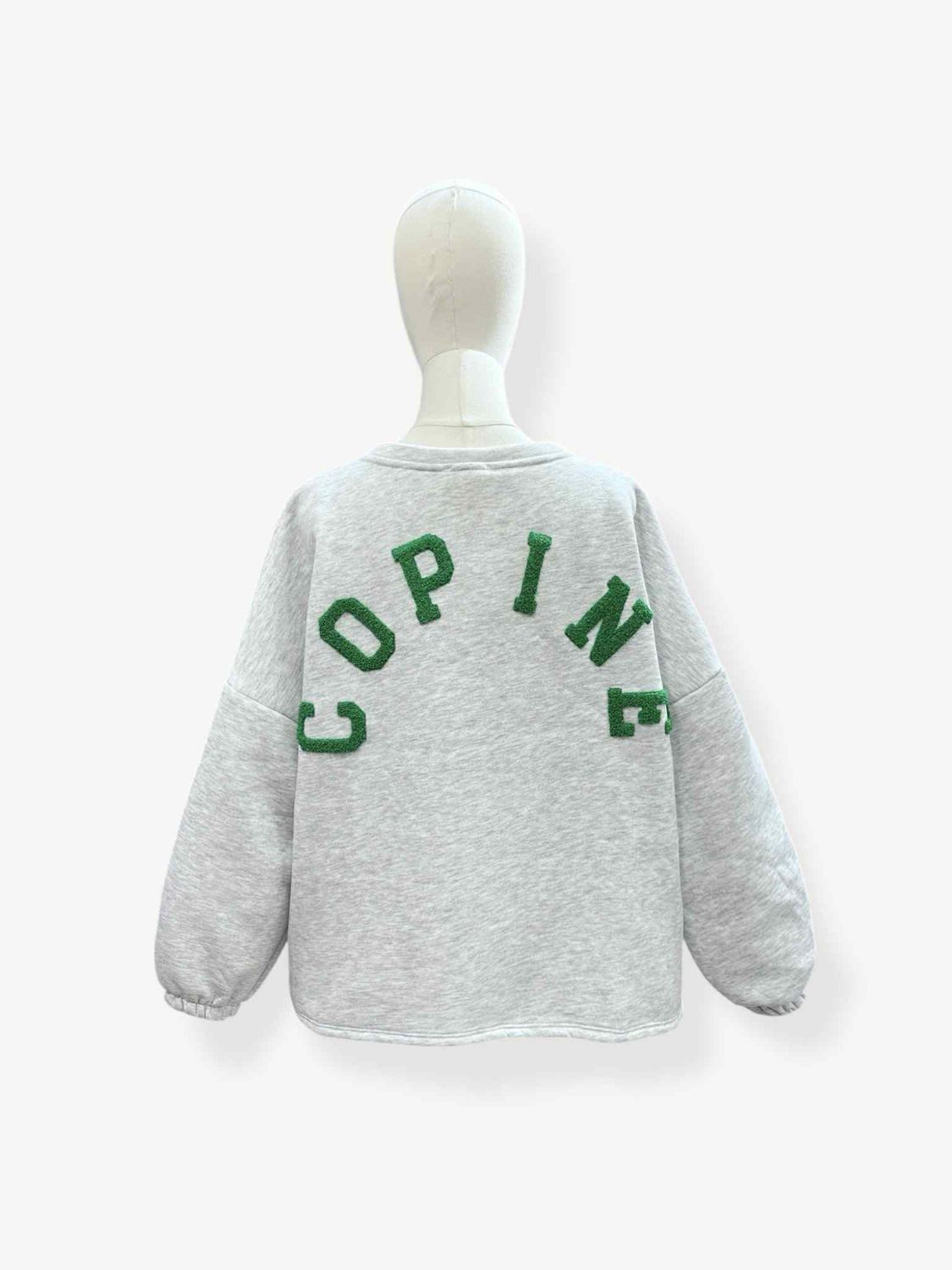 Copine sweater - grijs met groen