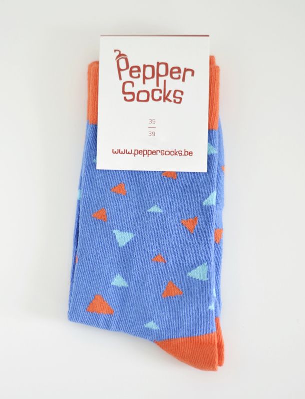 Pepper Socks - blue contrast