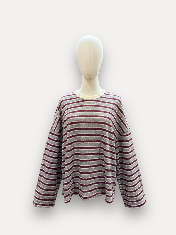Charlie trui - grijs gestreept