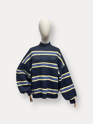 Lorelei trui - blauw met geel