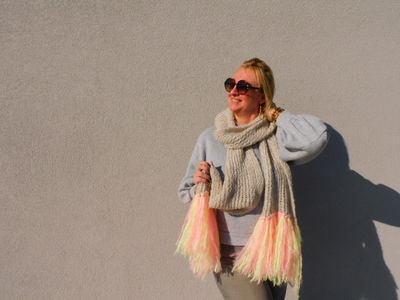 Clara sjaal - greige