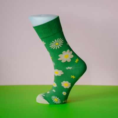 Pepper Socks - yellow flowers