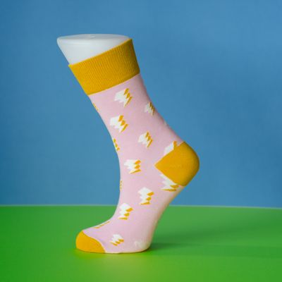 Pepper Socks - pink lightning