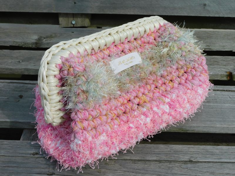 Feather Heather Metallic tas - roze - medium