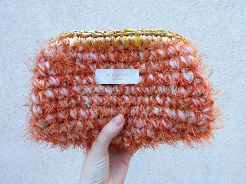 Feather Heather Metallic tas - autumn - small