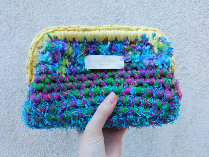 Recycled Ruby Metallic tas - multi - small