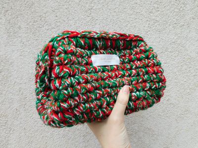 Recycled Ruby tas - christmas - small