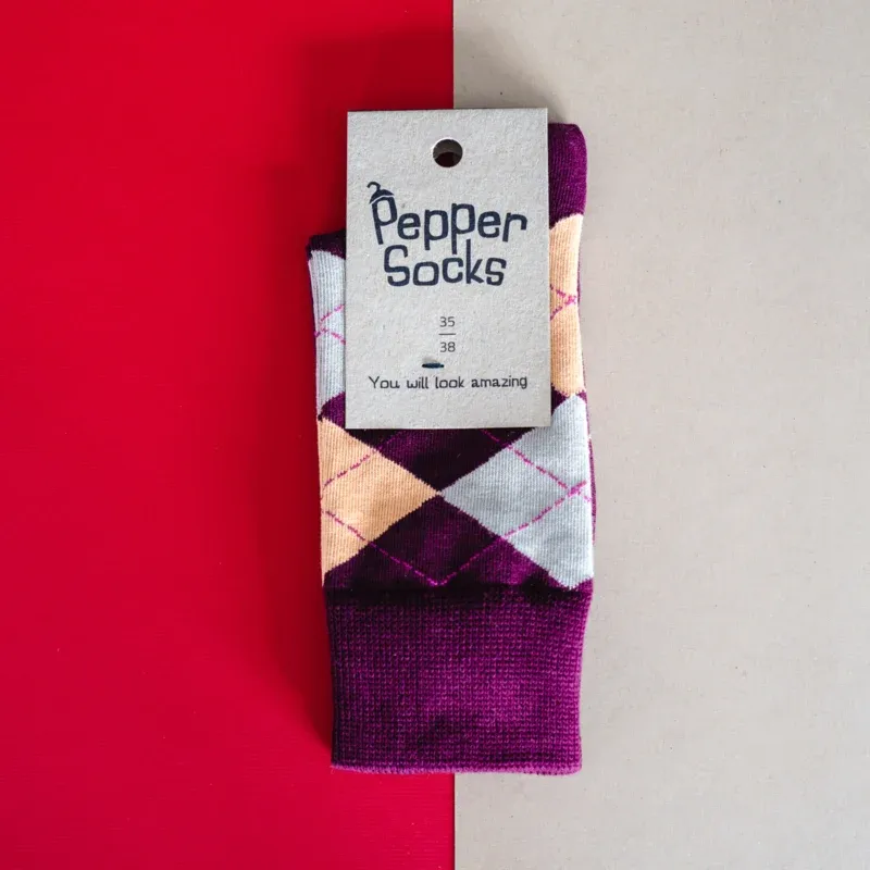 Pepper Socks - burgundy lover