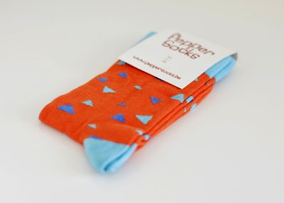 Pepper Socks - orange contrast