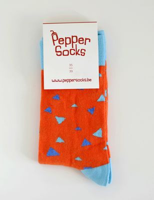 Pepper Socks - orange contrast