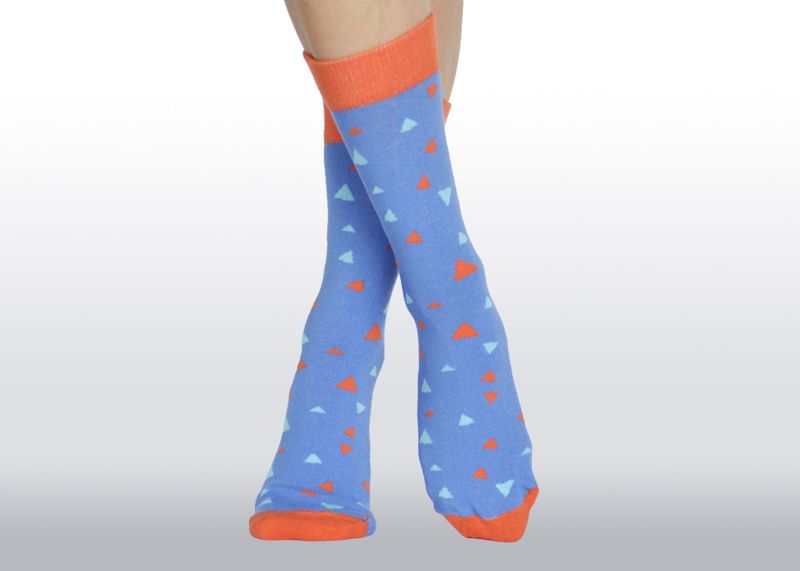 Pepper Socks - blue contrast