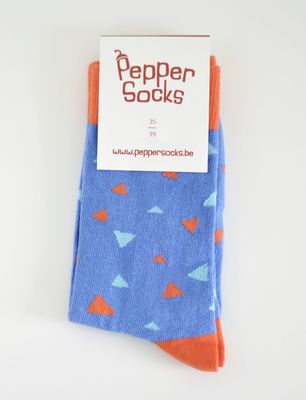 Pepper Socks - blue contrast