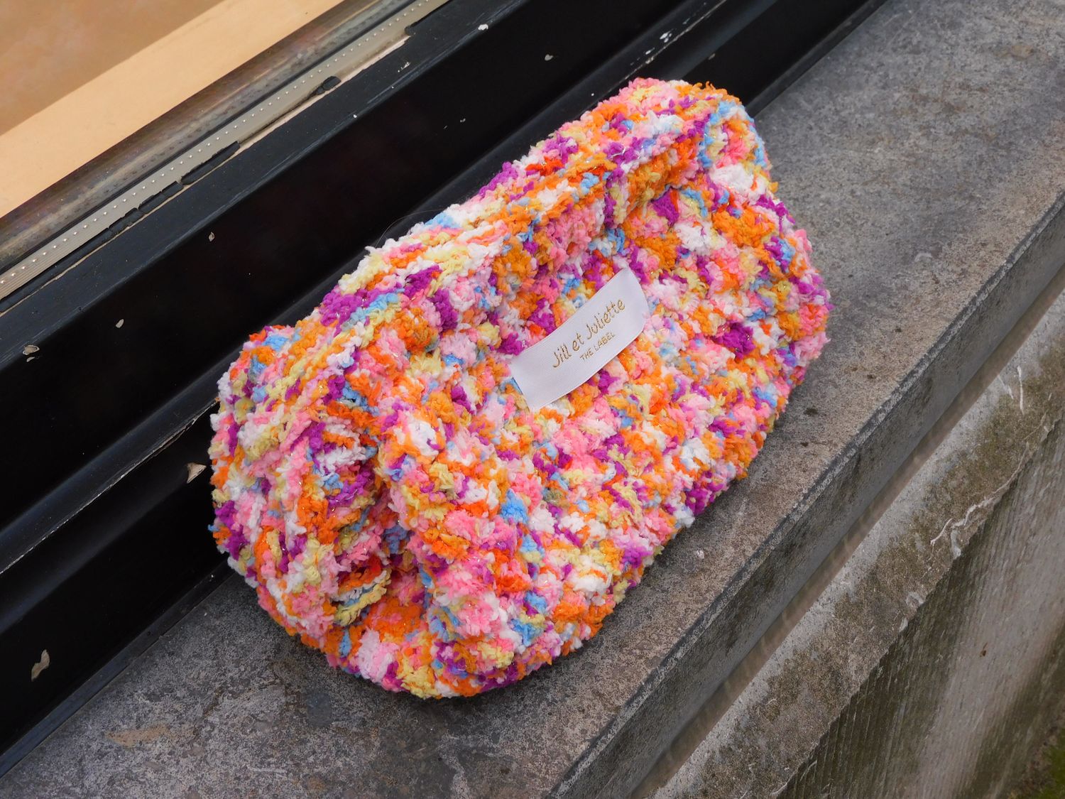 Fluffy Féline tas - multi oranje - small