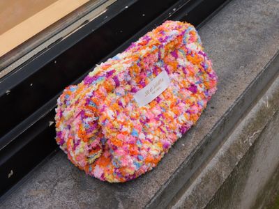 Fluffy Féline tas - multi oranje - small