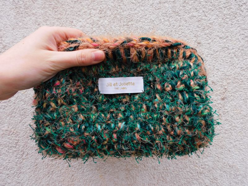 Recycled Ruby tas - donkergroen - small