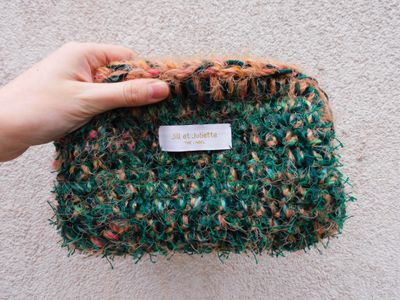 Recycled Ruby tas - donkergroen - small