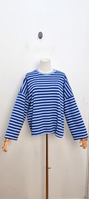Bella striped t-shirt - lange mouwen - blauw
