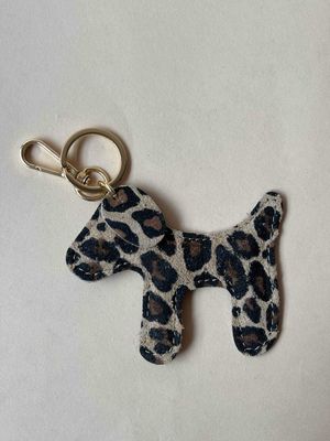 Hondje bag charm - leopard