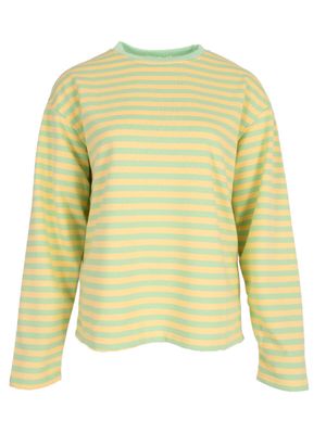 Tara striped t-shirt - lange mouwen - groen &amp; geel