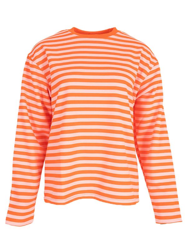 Tara striped t-shirt - lange mouwen - roze &amp; oranje