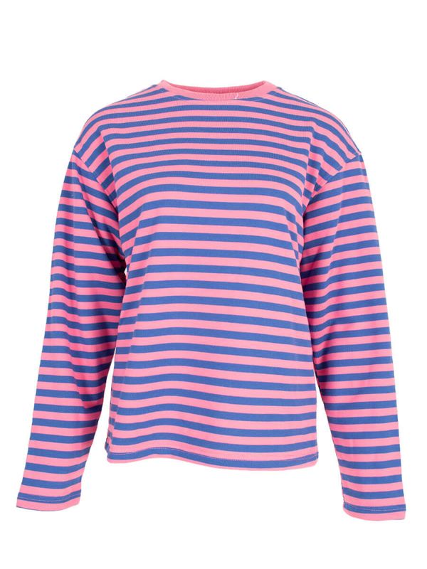 Tara striped t-shirt - lange mouwen - roze &amp; blauw
