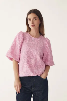Pastice blouse - lichtroze